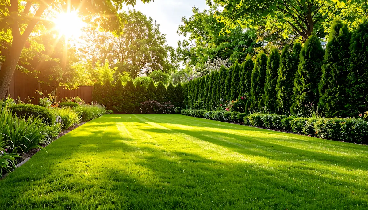 Professionally maintained garden and outdoor space